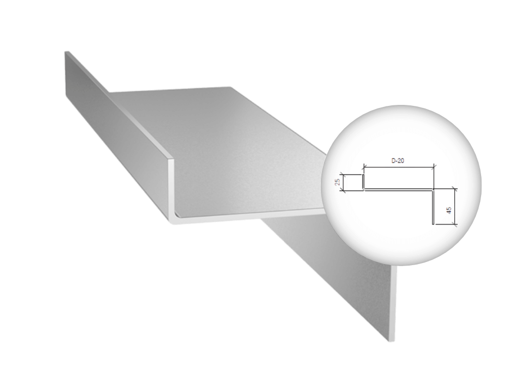 Fixing profile A for ARPANEL S PIR, S MiWo, CH PIR